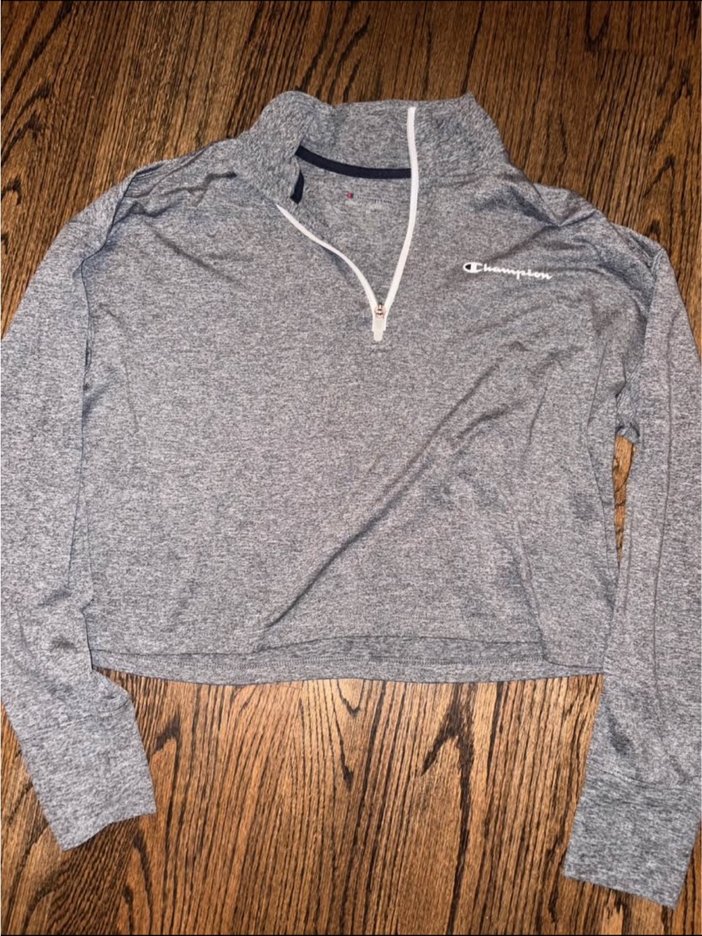 Champion Heather Gray Women's Quarter-Zip Pullover